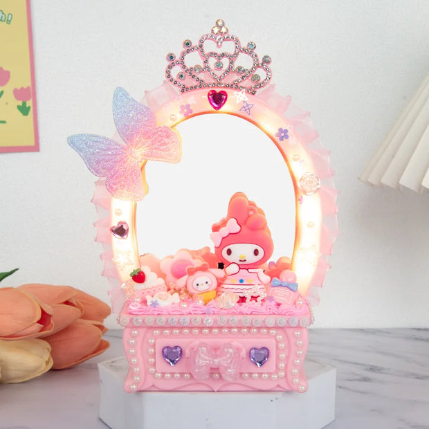 Hello Kitty Kuromi My Melody DIY Night Light with Storage