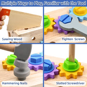 Wooden Tool Set for Kids