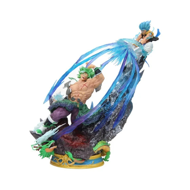 20cm Broly vs Gogeta Anime Figure – Dragon Ball Collectible Statue Model Desk Decoration Toy Gift.