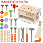 Wooden Tool Set for Kids