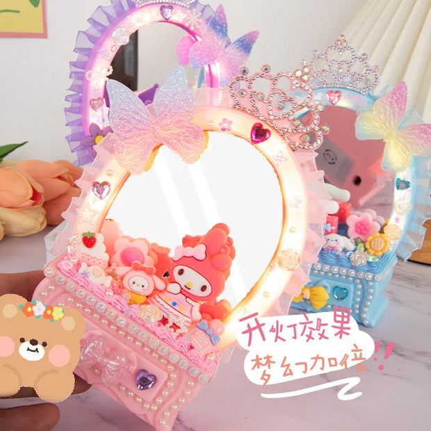 Hello Kitty Kuromi My Melody DIY Night Light with Storage