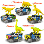 Electric Dinosaur Car Track Set