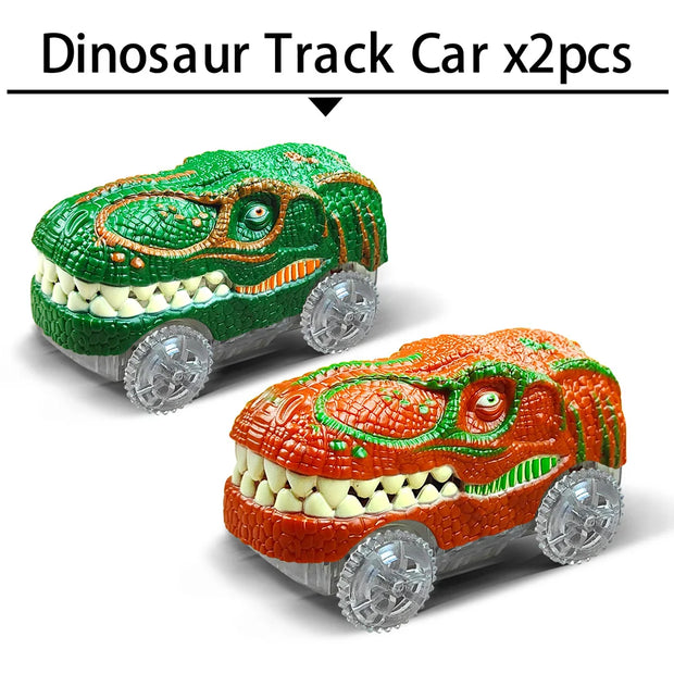 Electric Dinosaur Car Track Set